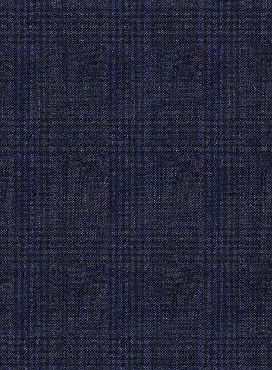 Reda Navy Checks Wool Suit - Image 6