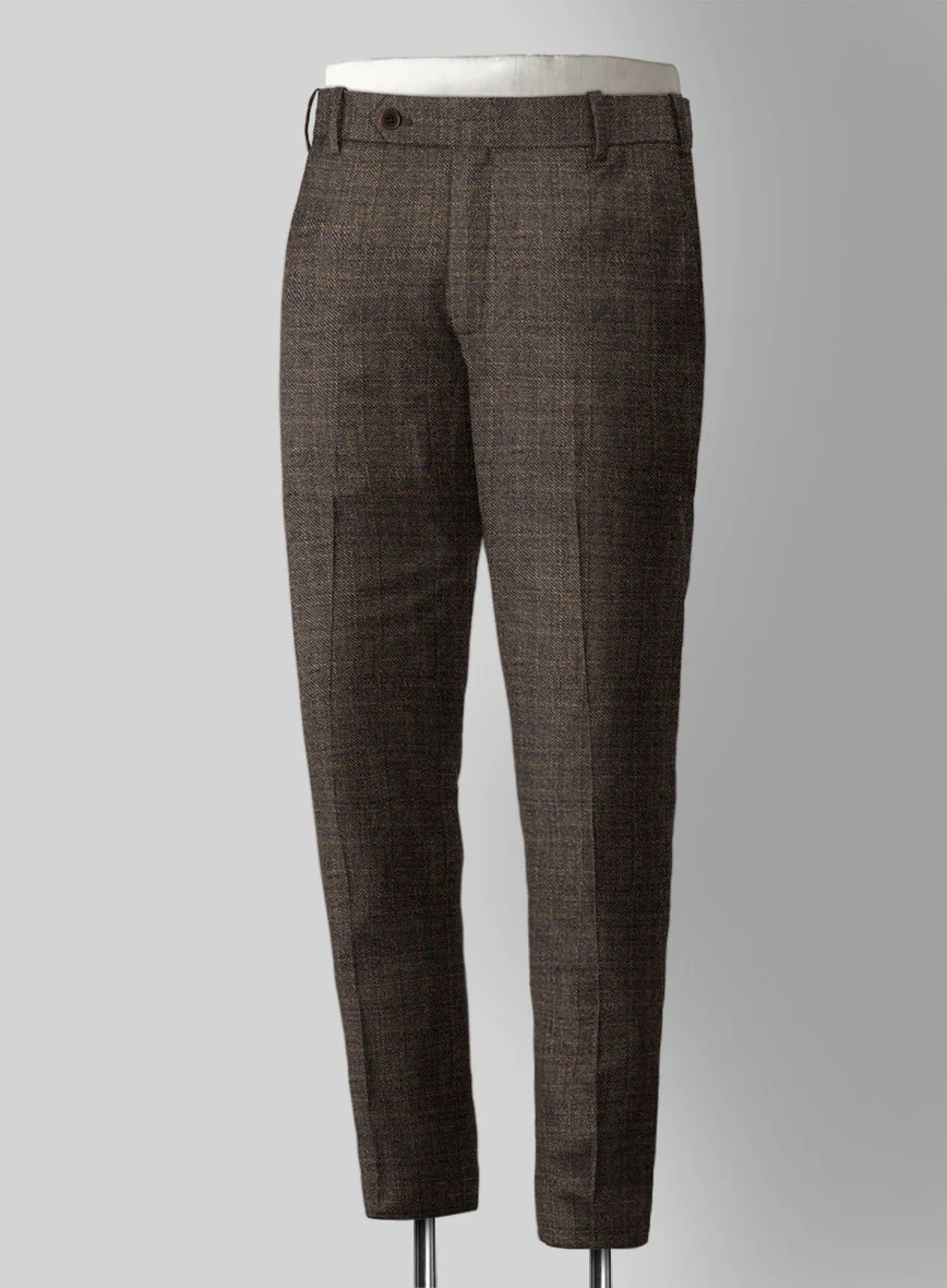 Reda Omiro Brown Wool Pants - Image 2