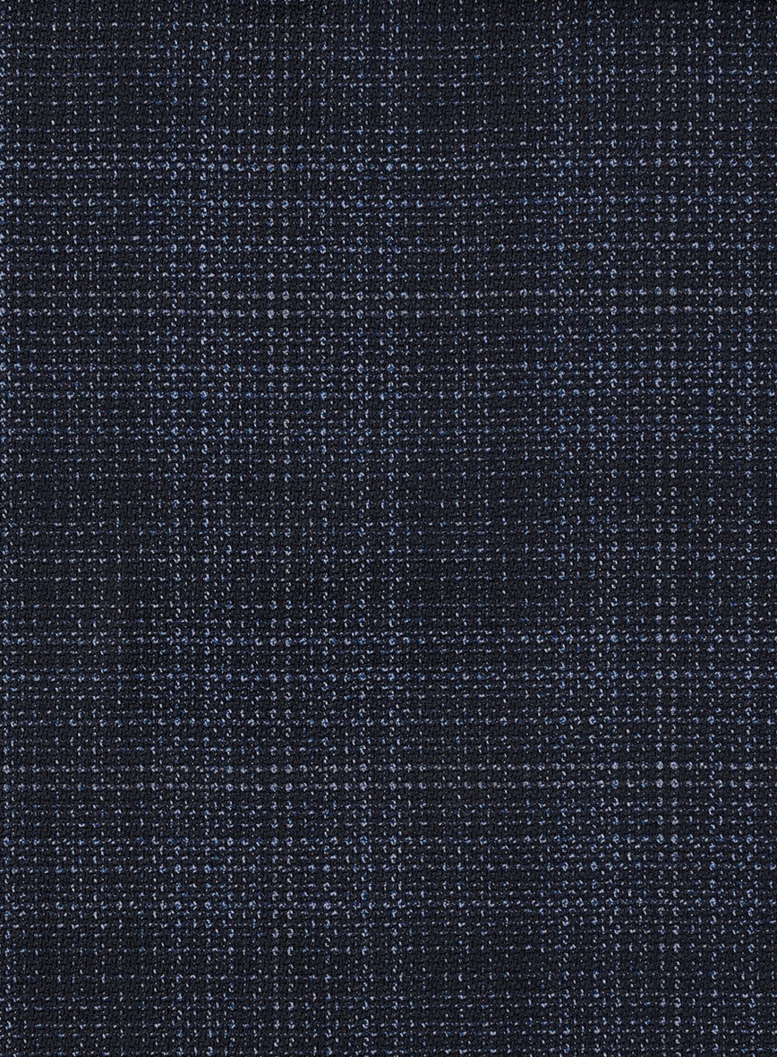 Reda Stibal Blue Checks Wool Pants - Image 3