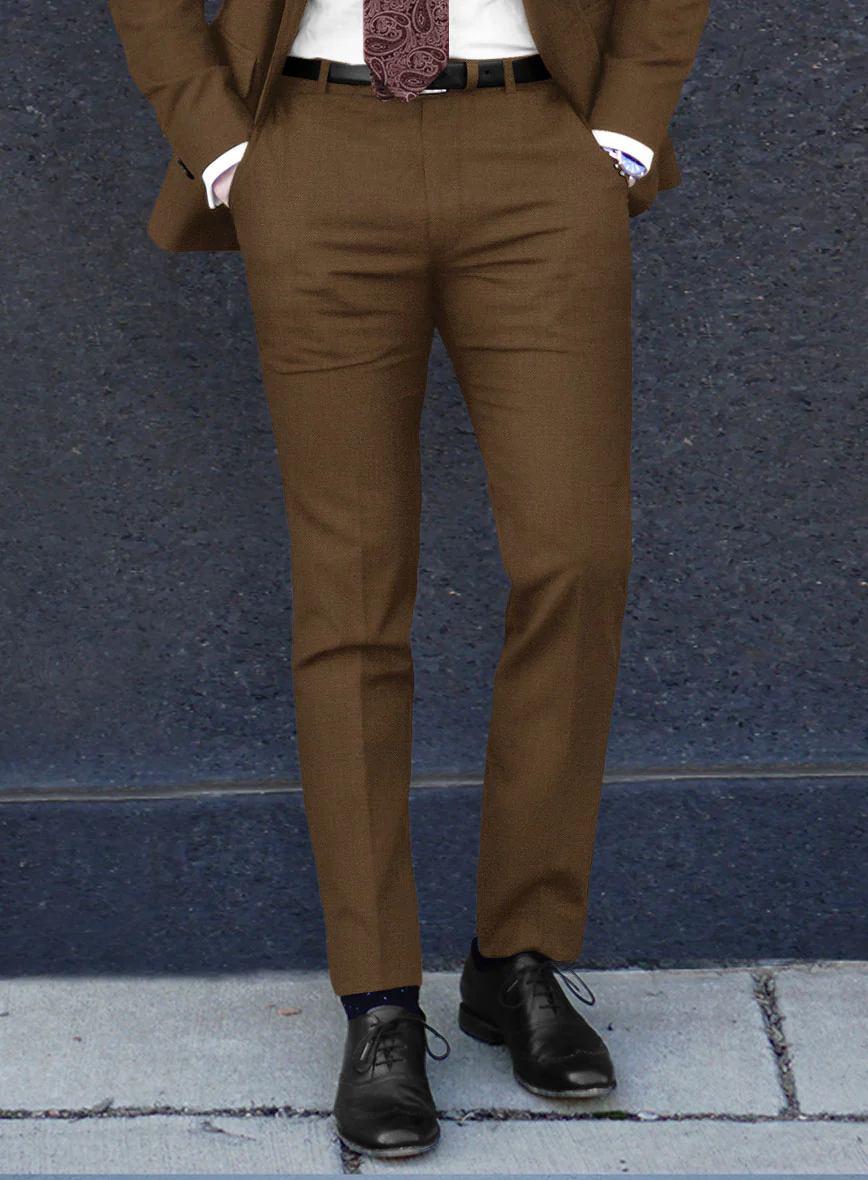 Reda Tan Wool Pants - Image 2