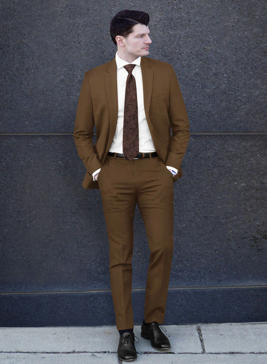 Reda Tan Wool Suit - Image 2
