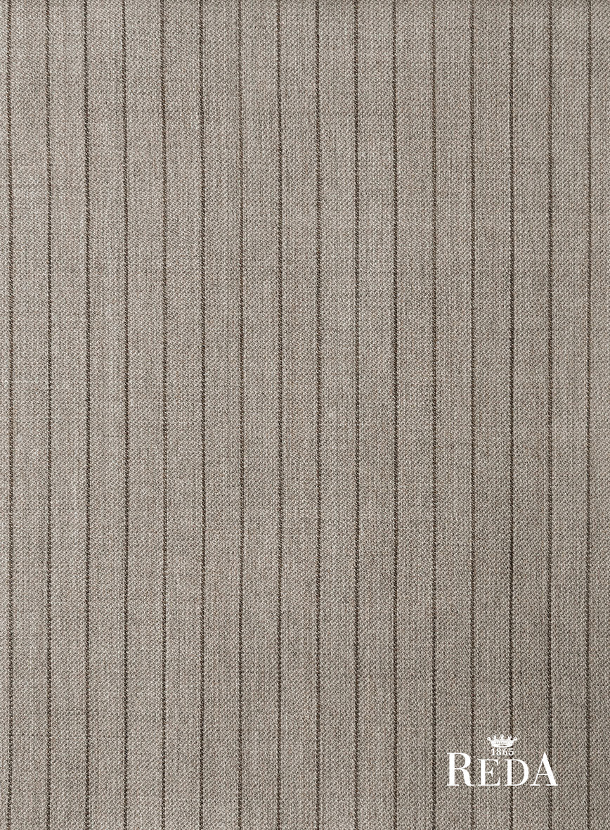 Reda Tibaro Brown Stripe Wool Suit - Image 7