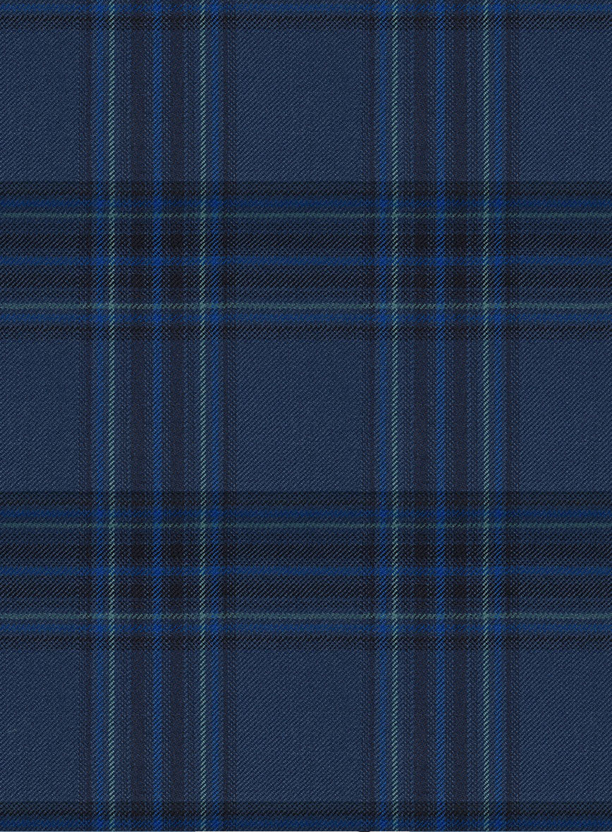 Reda Vale Blue Checks Wool Suit - Image 6