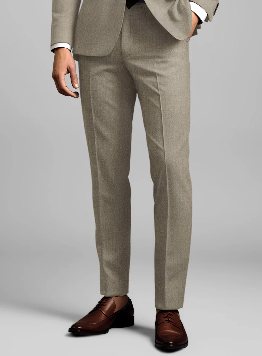 Reda Worsted Beige Pure Wool Suit - Image 6
