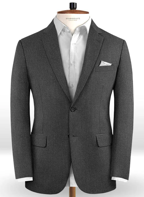 Reda Worsted Dark Gray Pure Wool Suit - Image 3