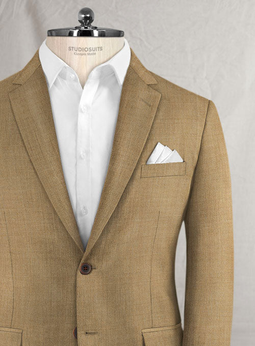 Reda Worsted Khaki Wool Suit - Image 3