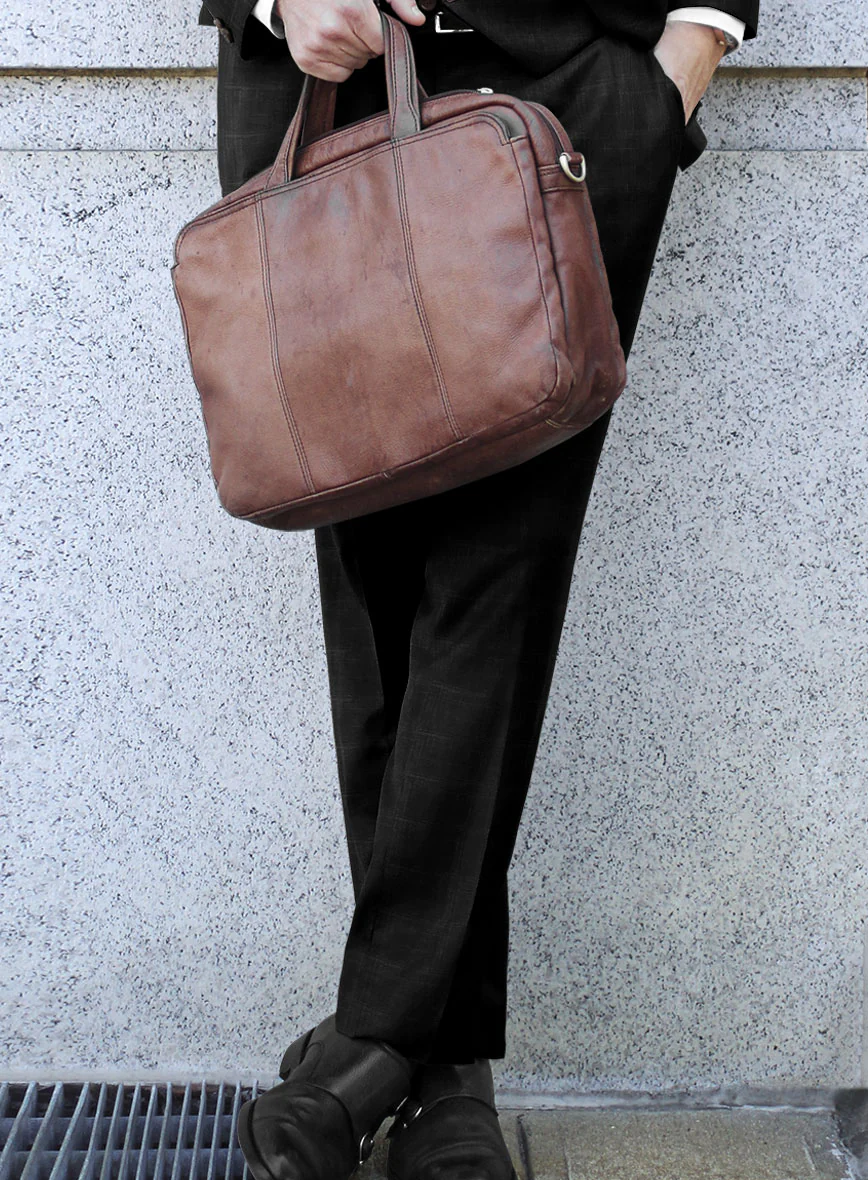 Reda Xime Black Checks Pants - Image 2
