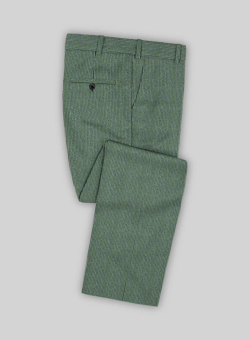 Regal Corded Green Stripe Tweed Suit - Image 6