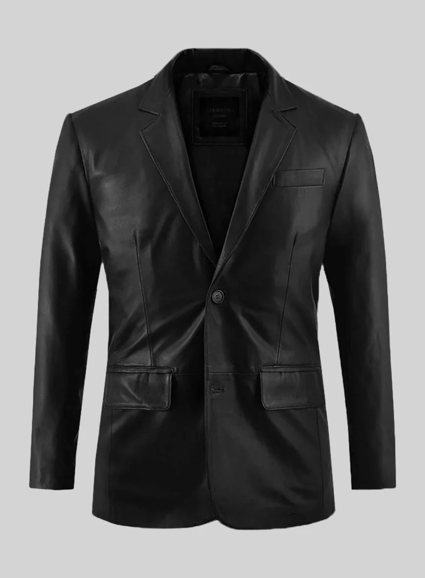 Rich Black Leather Suit - Image 4
