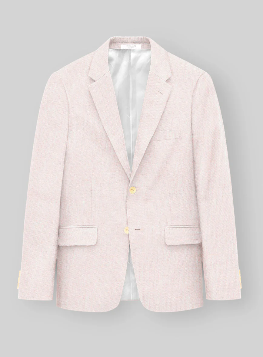 Roman Light Pink Linen Suit - Image 3