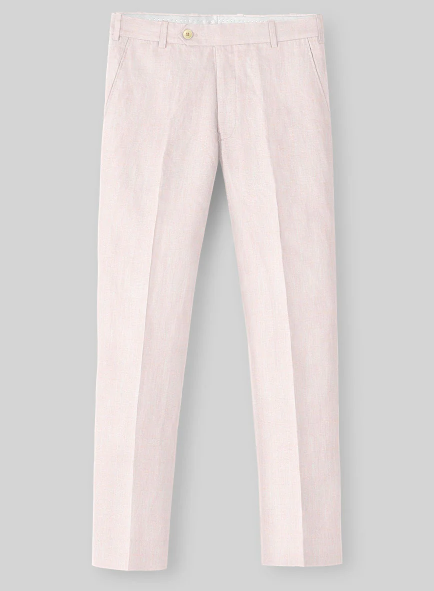 Roman Light Pink Linen Suit - Image 7