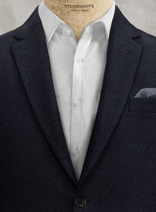 Rope Weave Dark Blue Tweed Jacket - Image 2