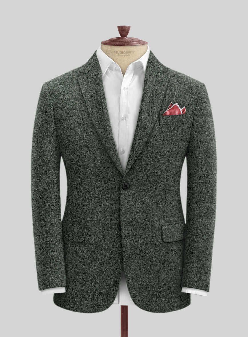 Rope Weave Green Tweed Jacket - Image 2