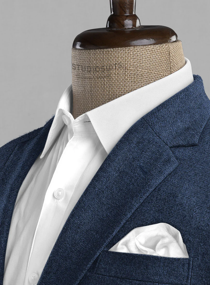 Rope Weave Persian Blue Tweed Jacket - Image 2