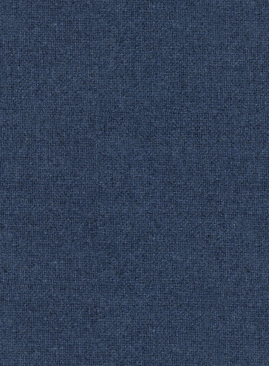 Rope Weave Persian Blue Tweed Pants - Image 3