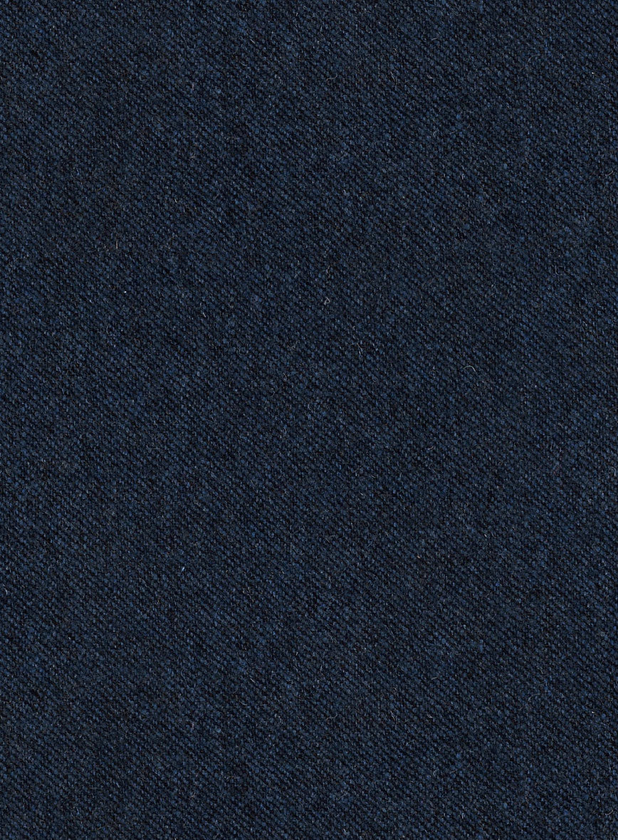 Royal Blue Denim Tweed Double Breasted Jacket - Image 2
