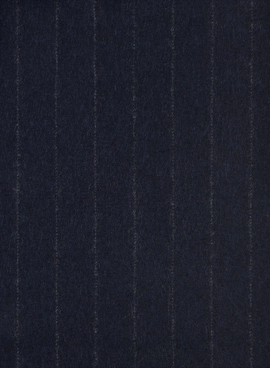 Sartori Ariadna Blue Stripe Soft Tweed Pants - Image 3