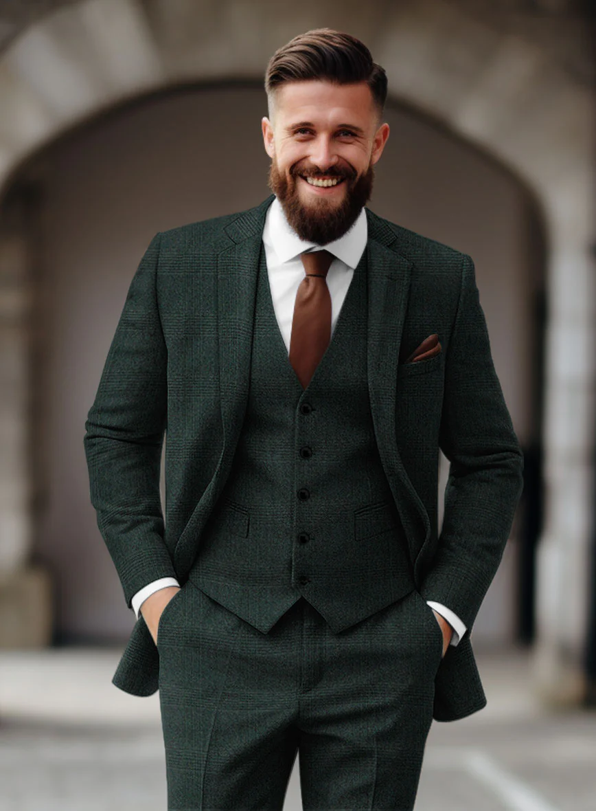 Sartori Ariadna Green Check Soft Tweed Suit - Image 4