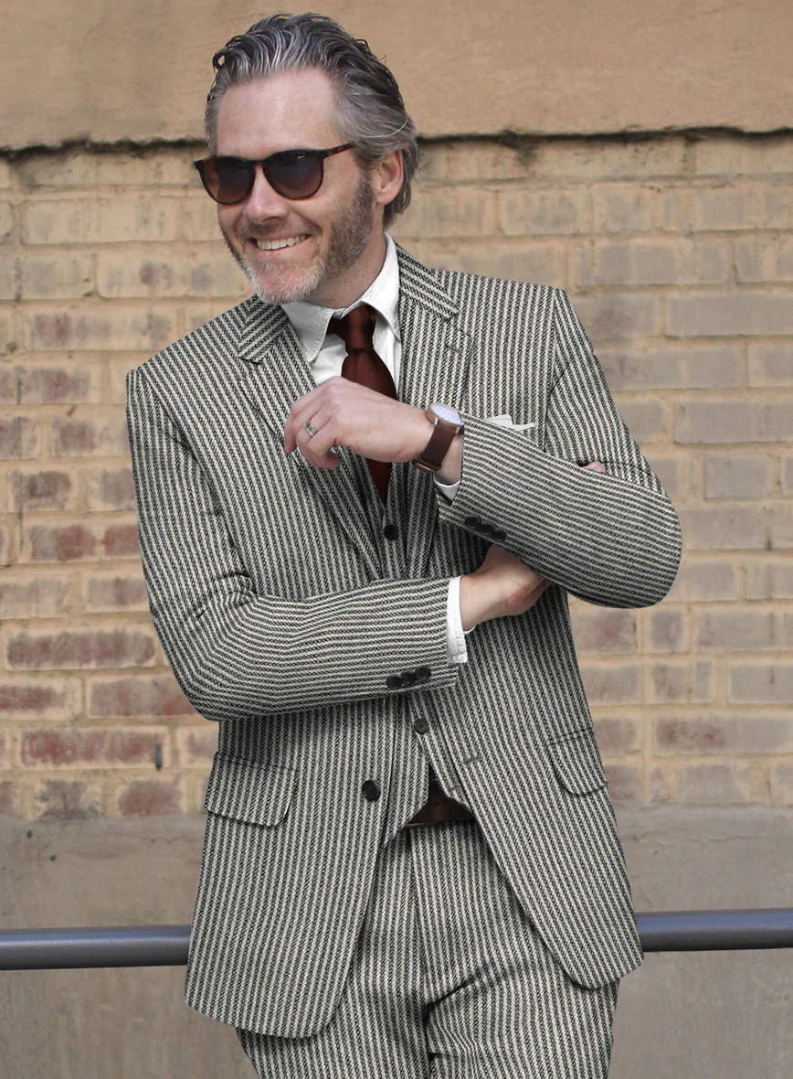 Sartori Flaminia White Soft Tweed Suit - Image 4