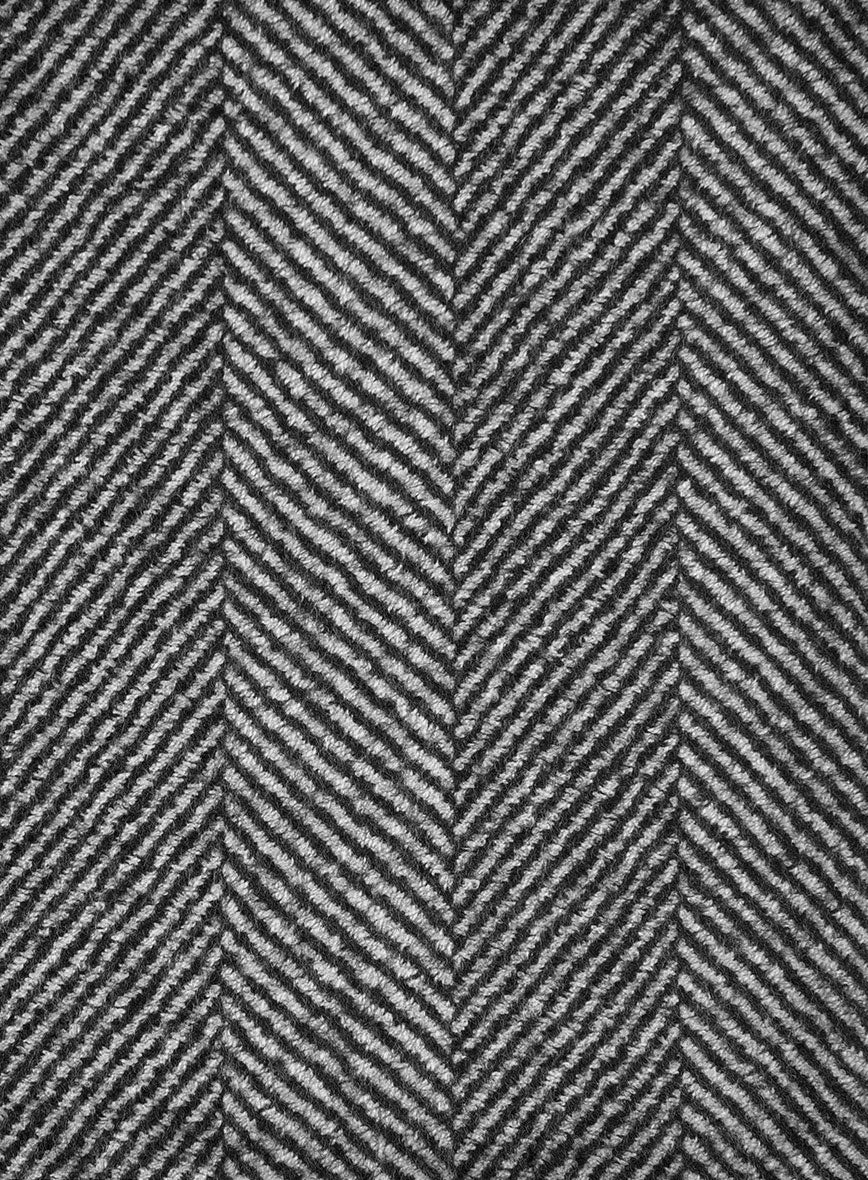 Sartori Teobaldo Gray Herringbone Soft Tweed Jacket - Image 3
