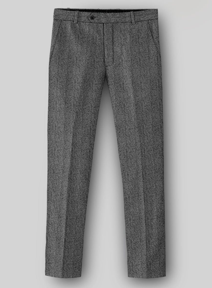 Sartori Teobaldo Gray Herringbone Soft Tweed Suit - Image 5