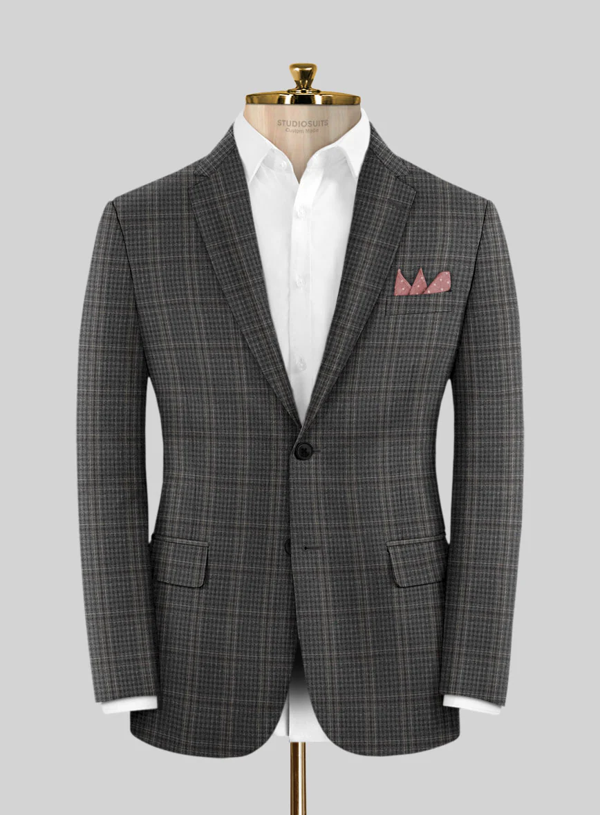 Scabal Azel Black Wool Jacket