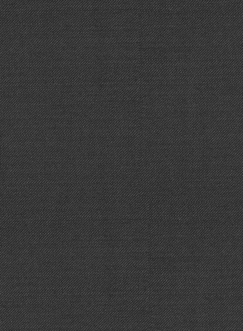 Scabal Carbon Black Wool Pants - Image 2