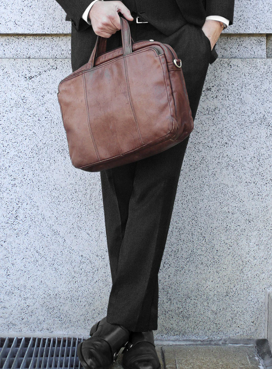 Scabal Caspa Birdseye Gray Wool Suit - Image 5