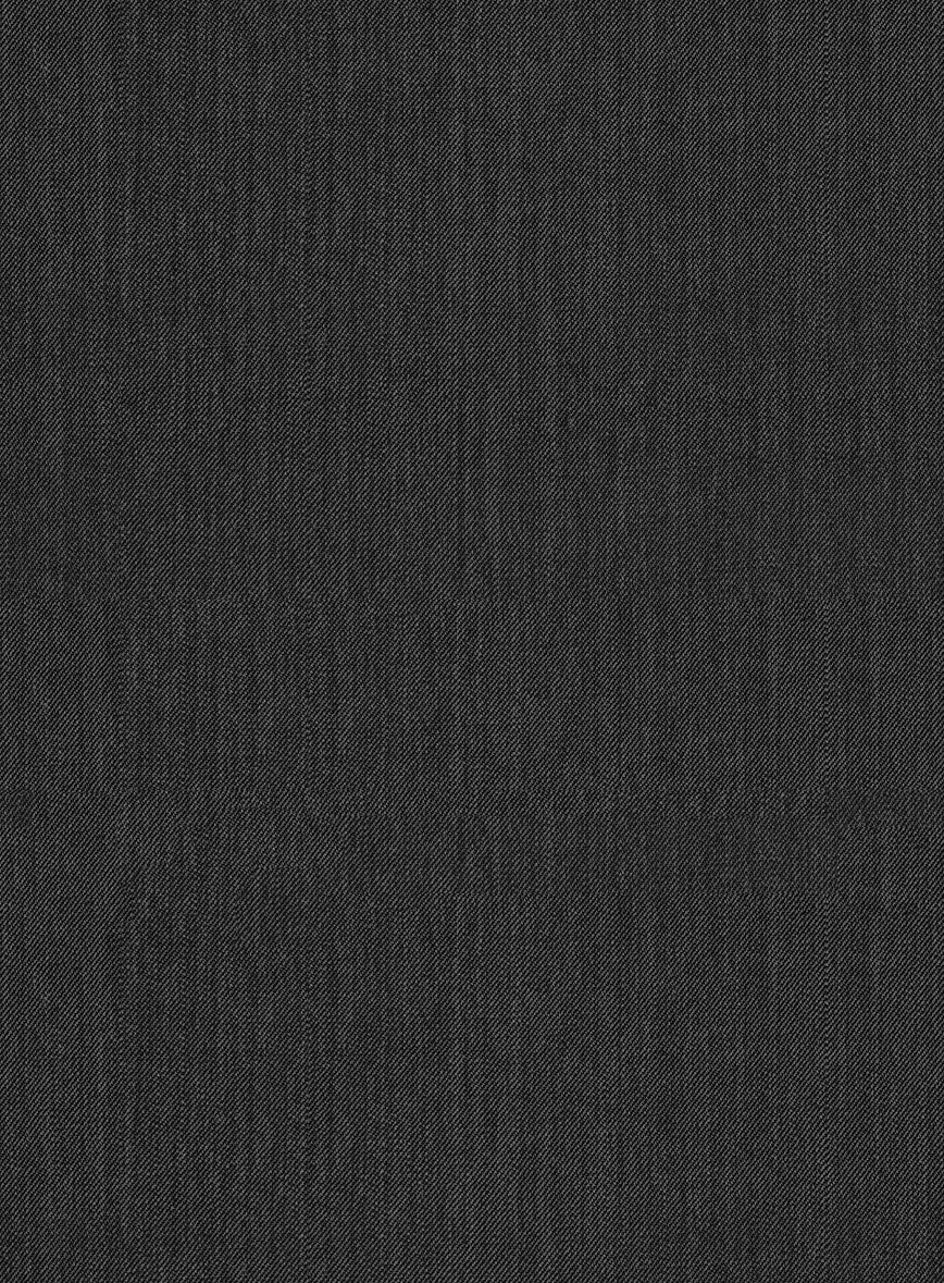 Scabal Charcoal Wool Pants - Image 2