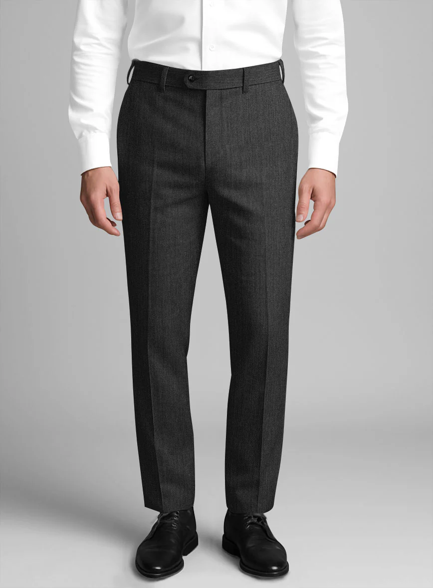 Scabal Charcoal Wool Pants