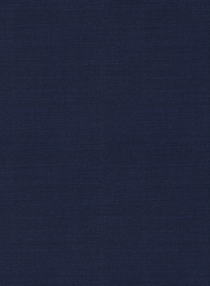 Scabal Cosmopolitan Bottle Blue Wool Pants - Image 3