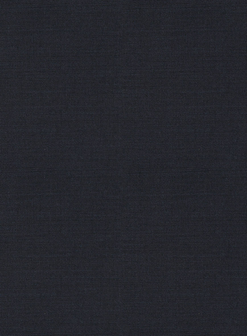 Scabal Cosmopolitan Midnight Blue Wool Pants - Image 3