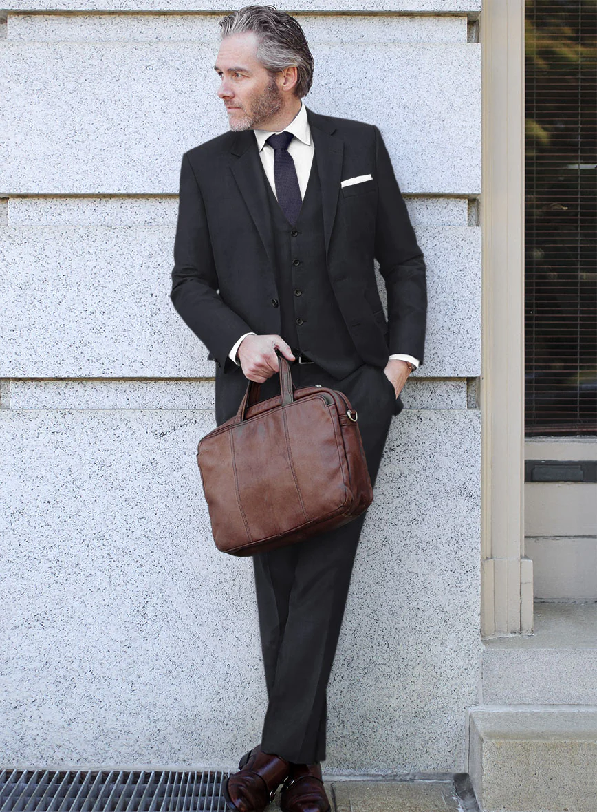 Scabal Cosmopolitan Midnight Blue Wool Suit - Image 2