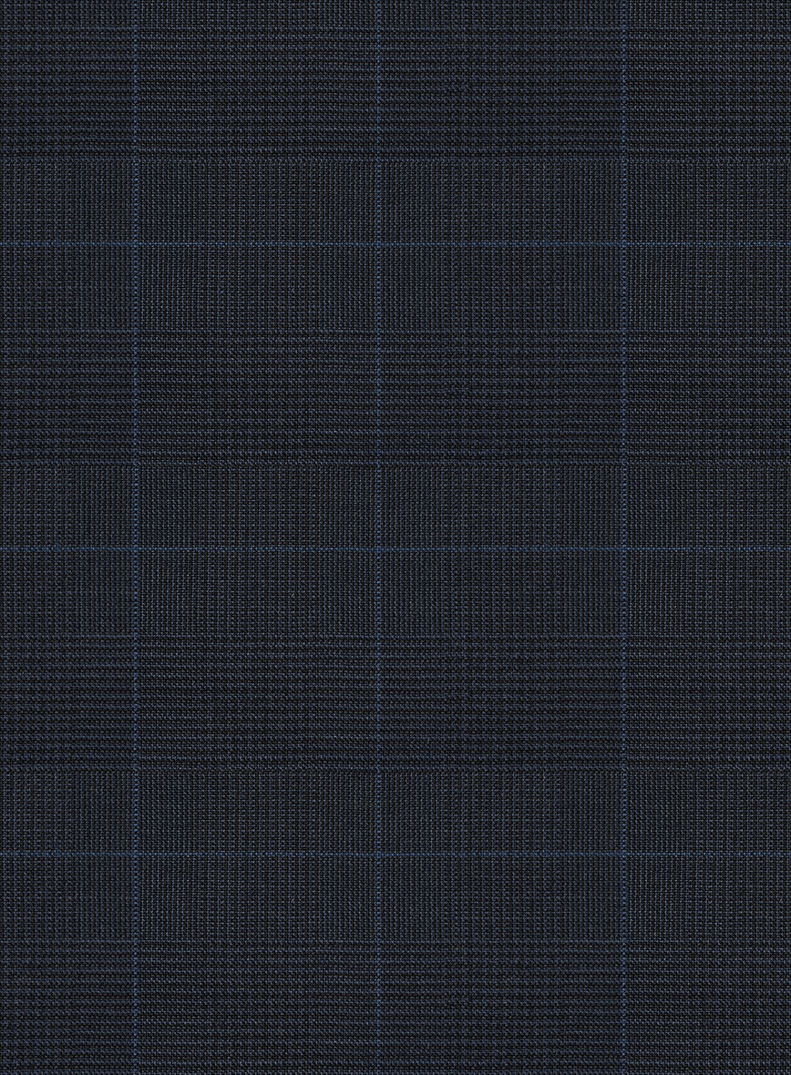 Scabal Cosmopolitan Prince Navy Blue Wool Suit - Image 5