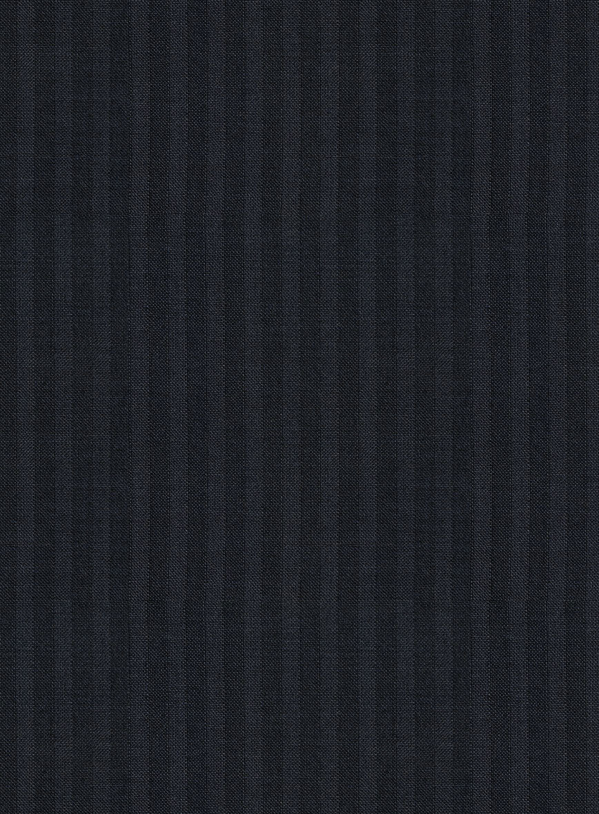 Scabal Cosmopolitan Stripe Alado Blue Wool Suit - Image 6
