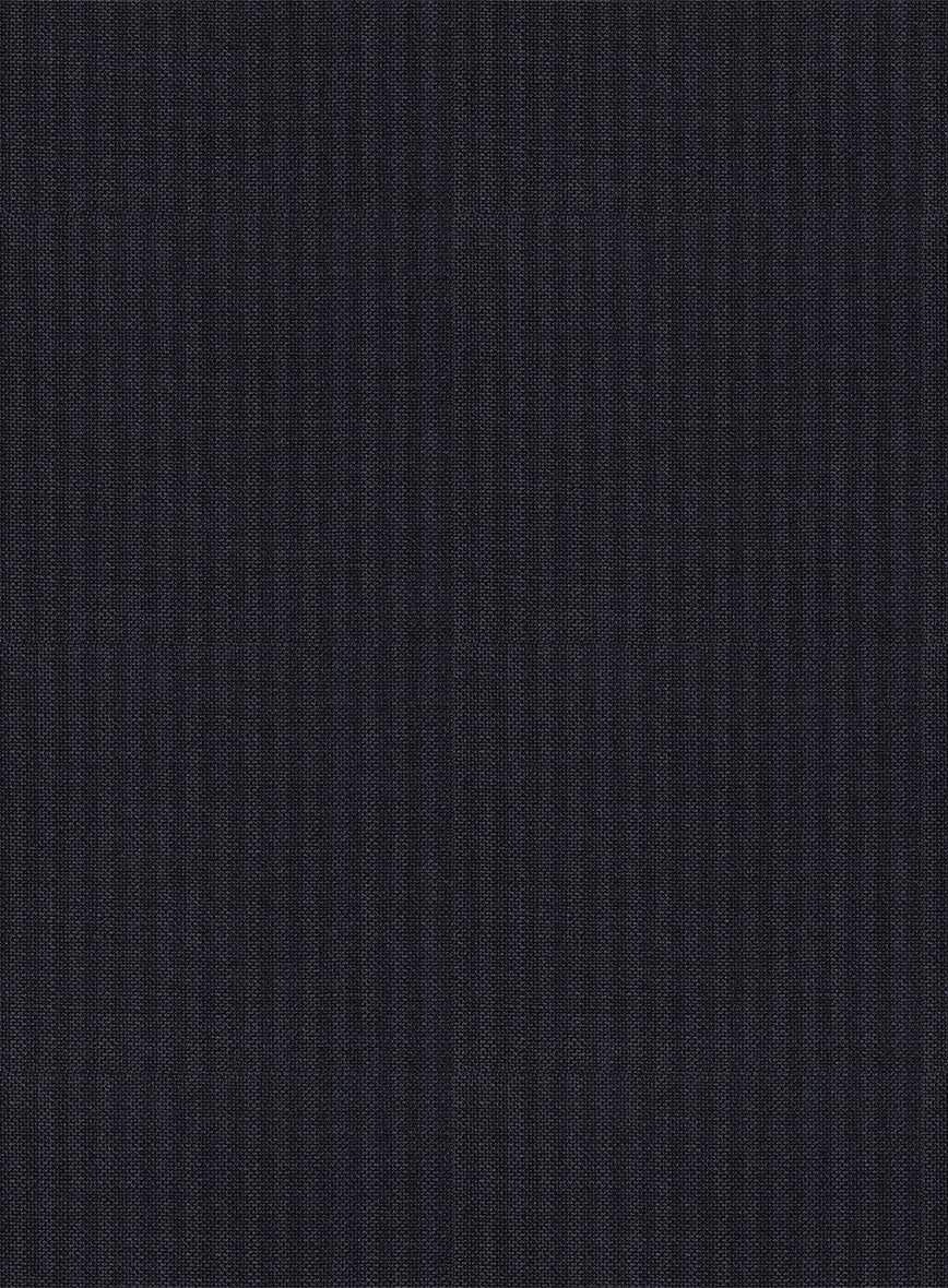 Scabal Cosmopolitan Stripe Isora Blue Wool Suit - Image 6