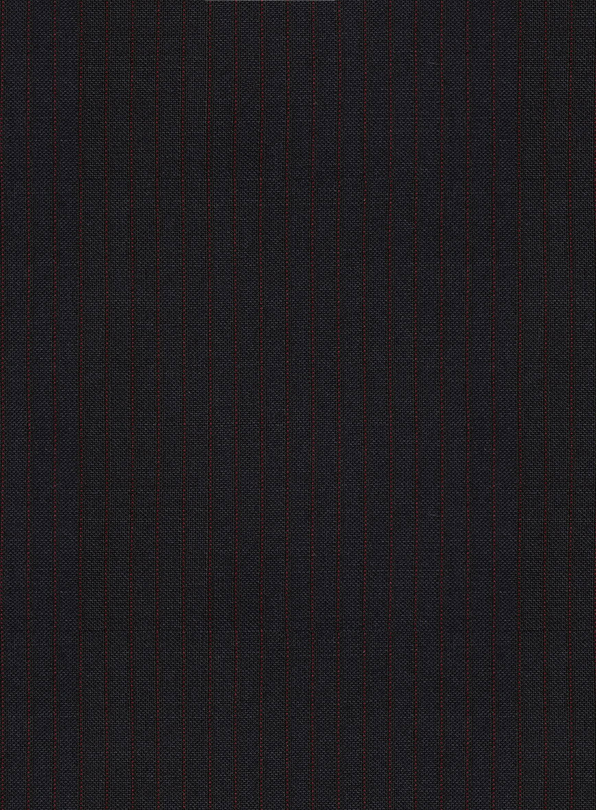 Scabal Cosmopolitan Stripe Pando Blue Wool Jacket - Image 2