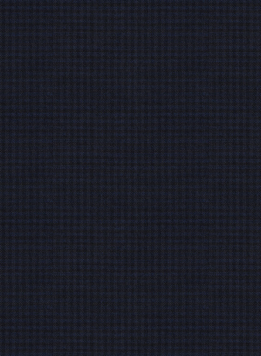 Scabal Cosmopolitan Varlli Blue Wool Pants - Image 3
