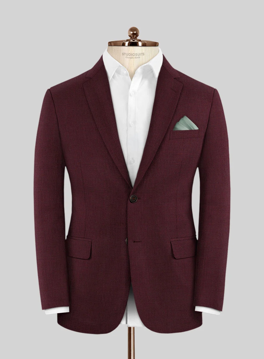 Scabal Cosmopolitan Wine Wool Jacket