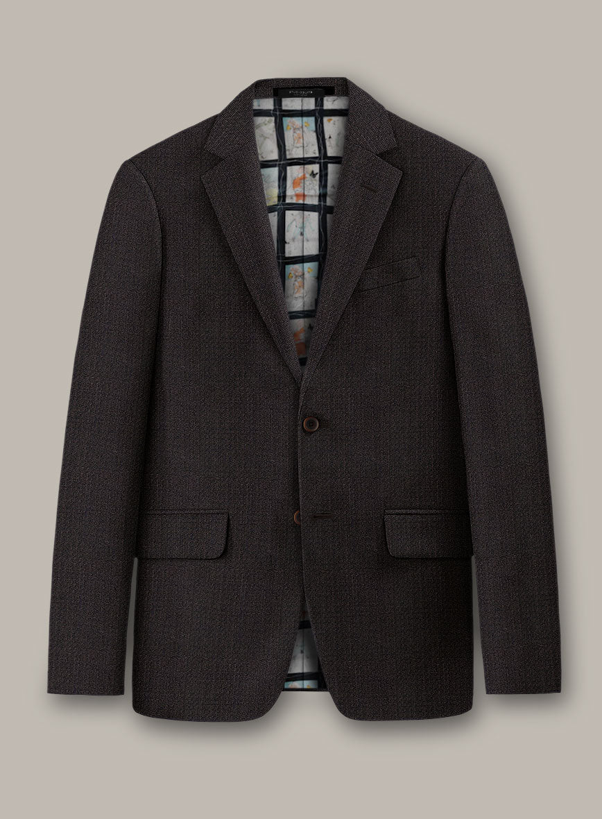 Scabal Dali Cardinal Cross Weave Wool Cashmere Jacket