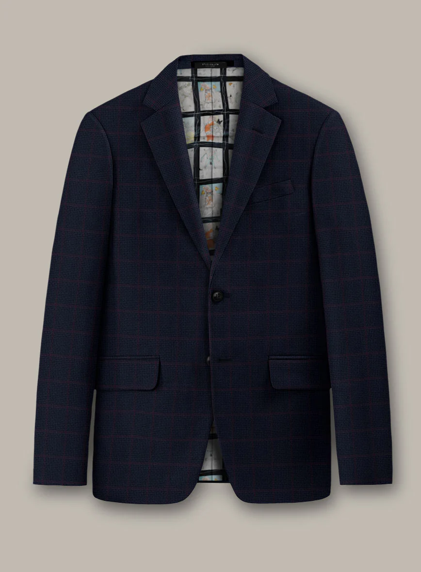 Scabal Dali Heraldic Weave Wool Cashmere Jacket
