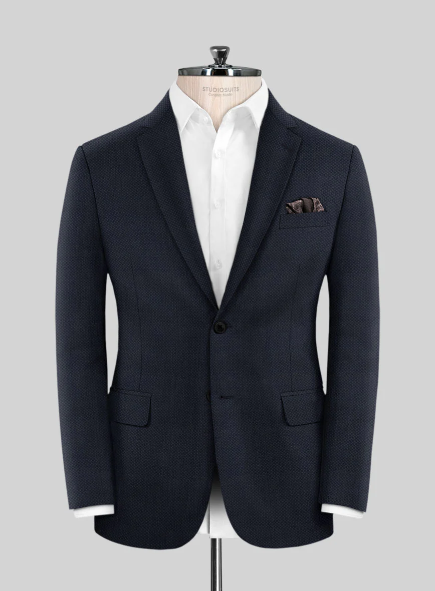 Scabal Drian Blue Wool Jacket