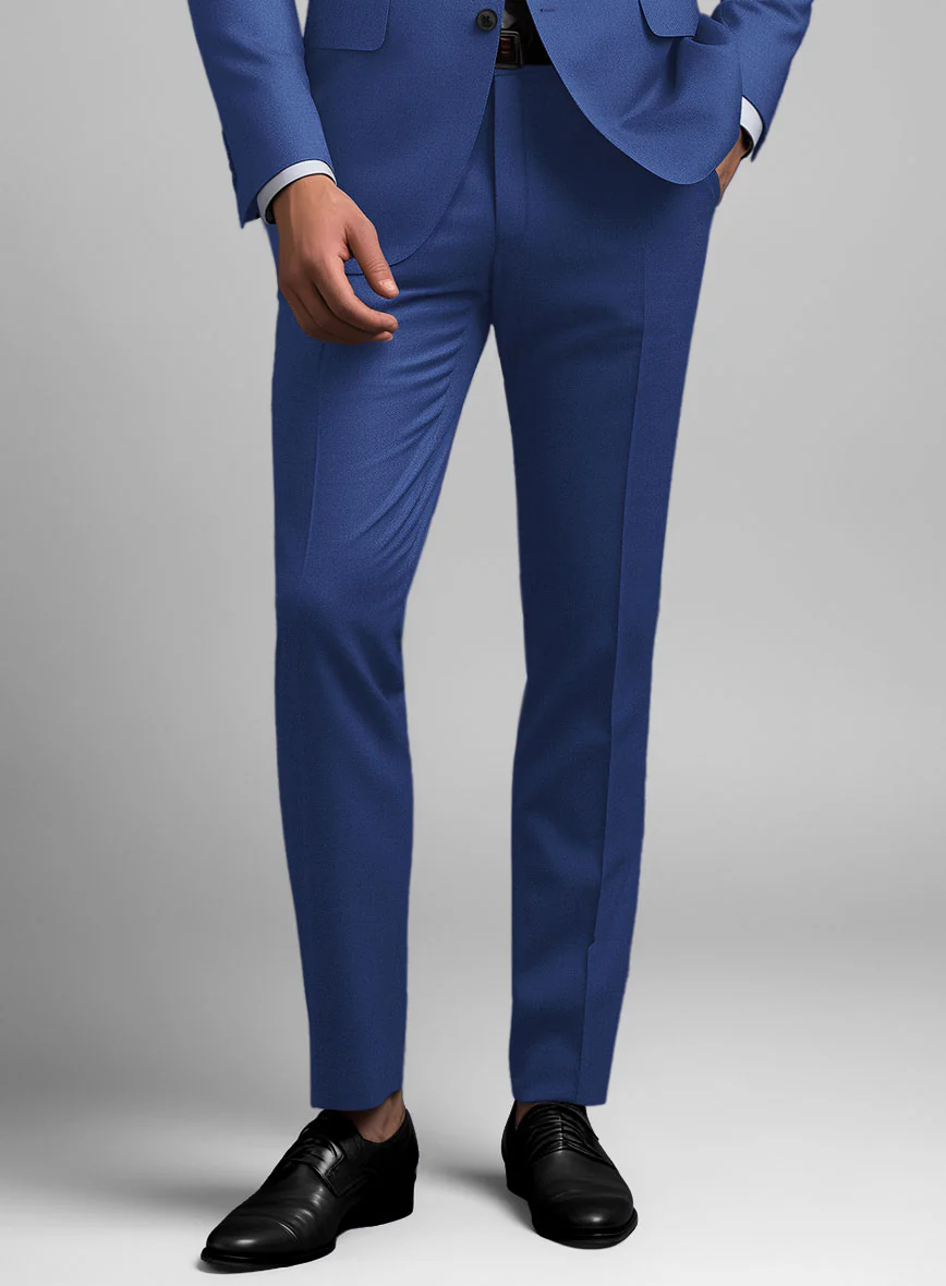 Scabal Egyptian Blue Wool Suit - Image 6