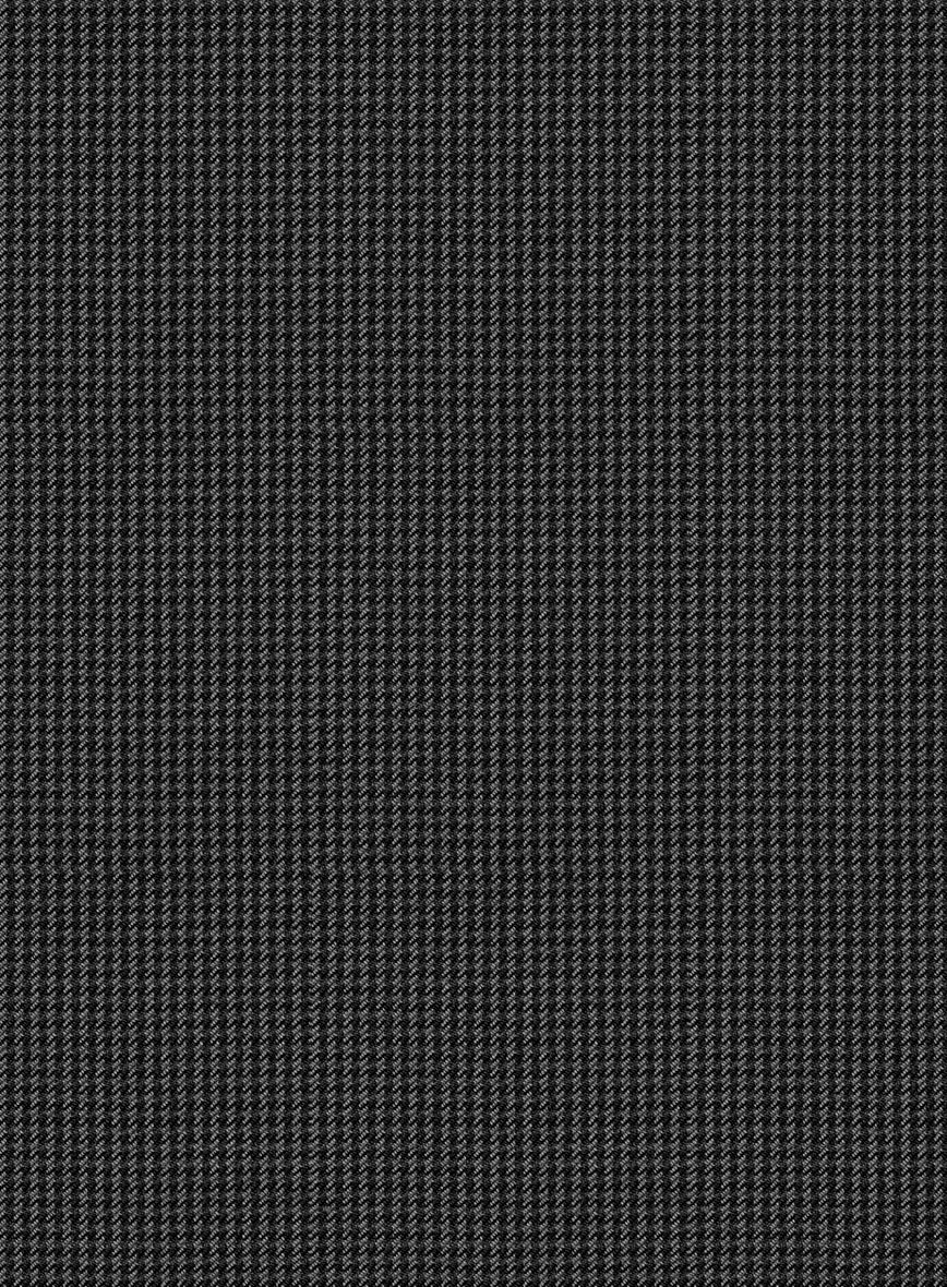Scabal Ghru Houndstooth Gray Wool Suit - Image 7