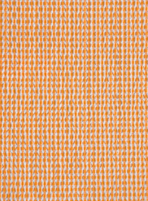Scabal Gingham Orange Seersucker Jacket - Image 2