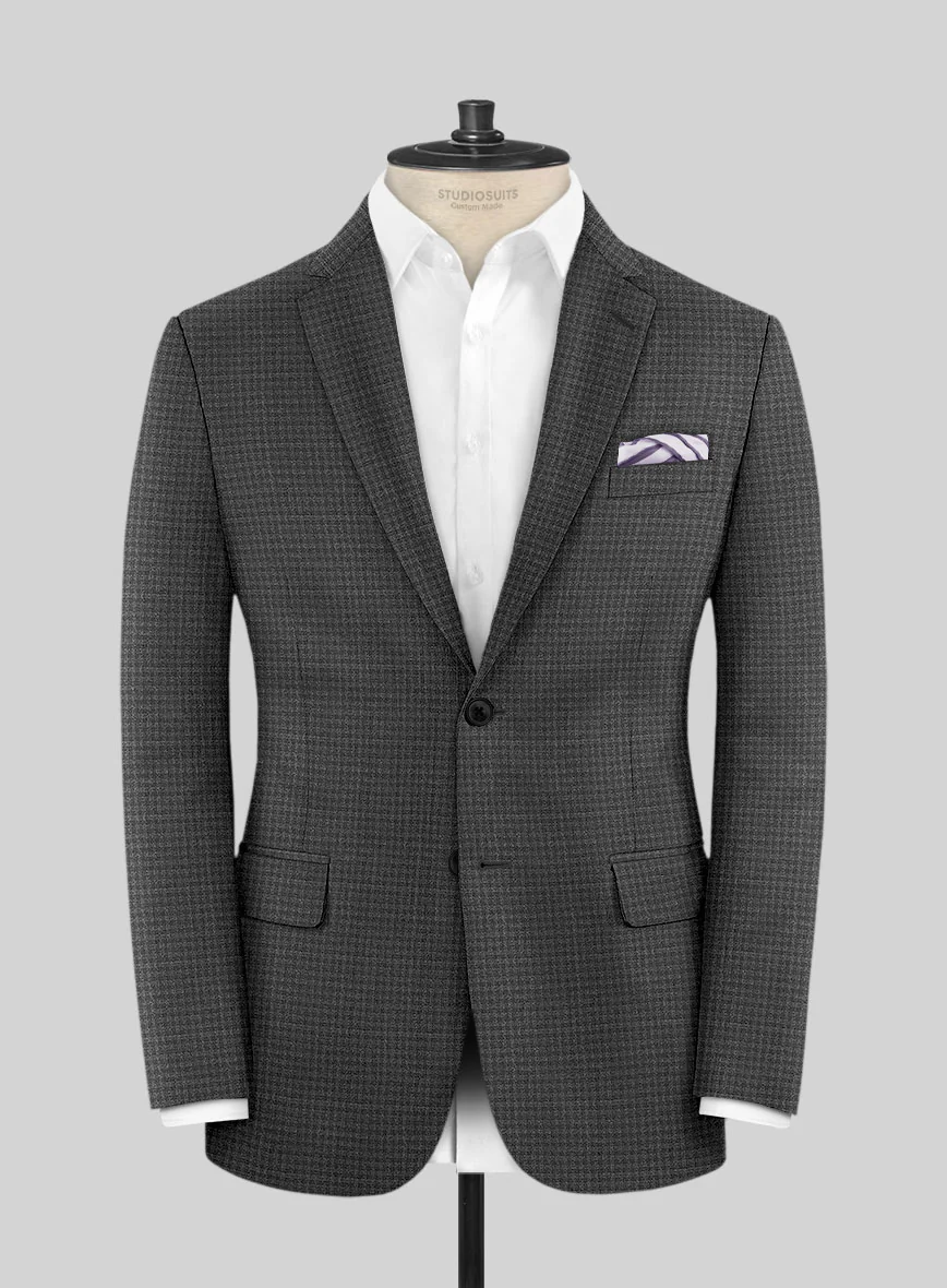 Scabal Guroa Black Wool Jacket