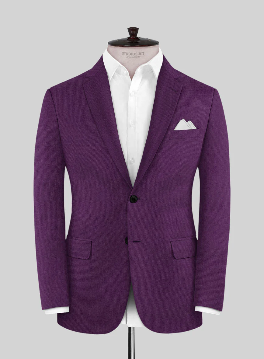 Scabal Hot Purple Wool Suit - Image 3