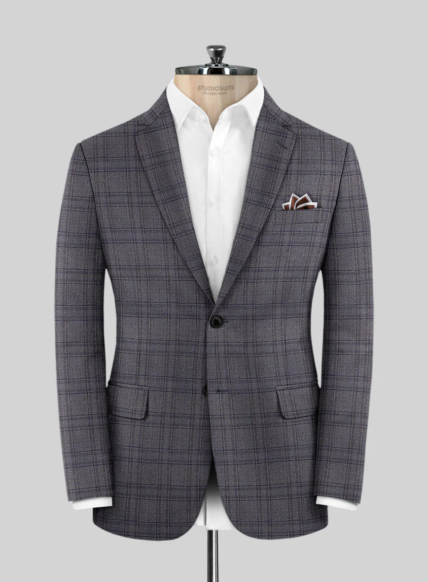 Scabal Bond Blue Wool Jacket