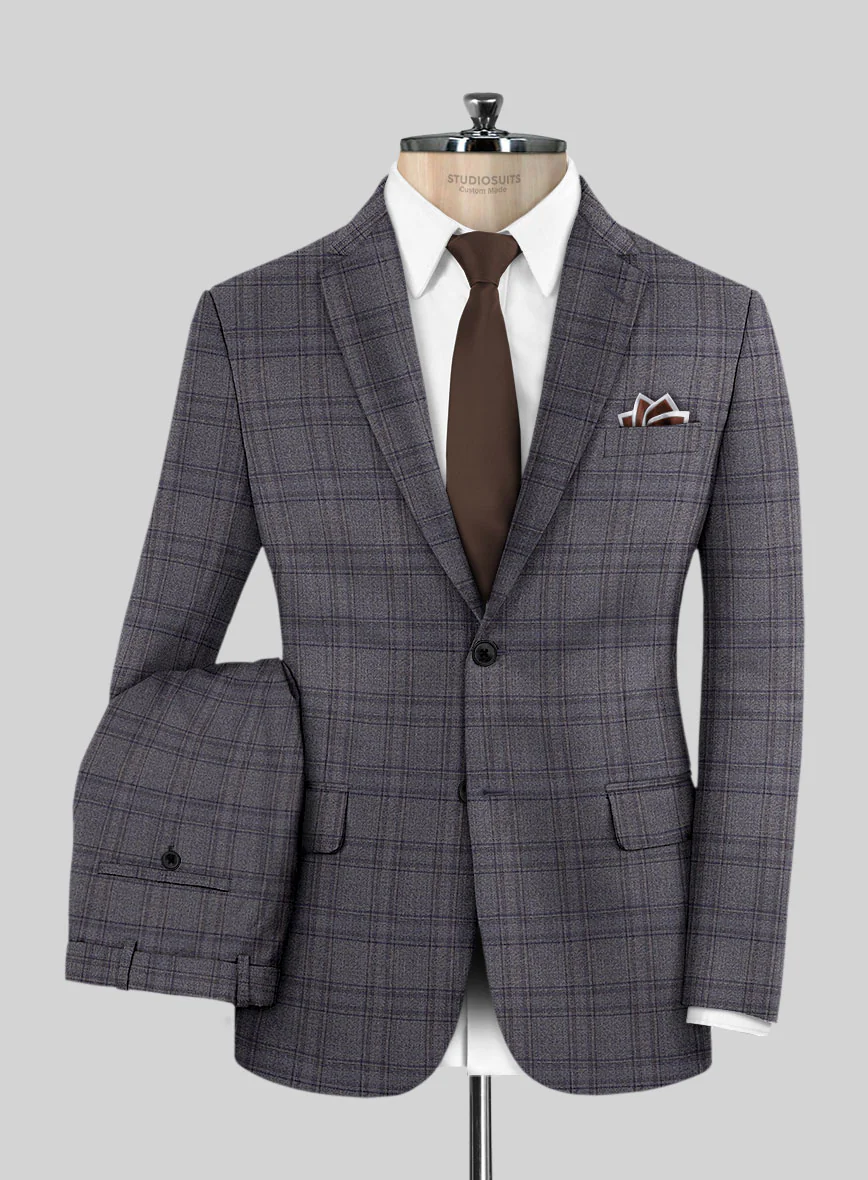 Scabal Bond Blue Wool Suit