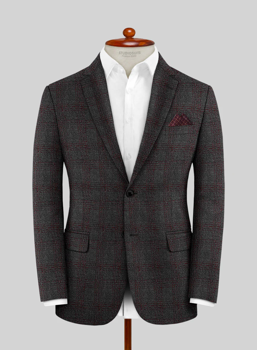 Scabal Mid Charcoal Wool Jacket